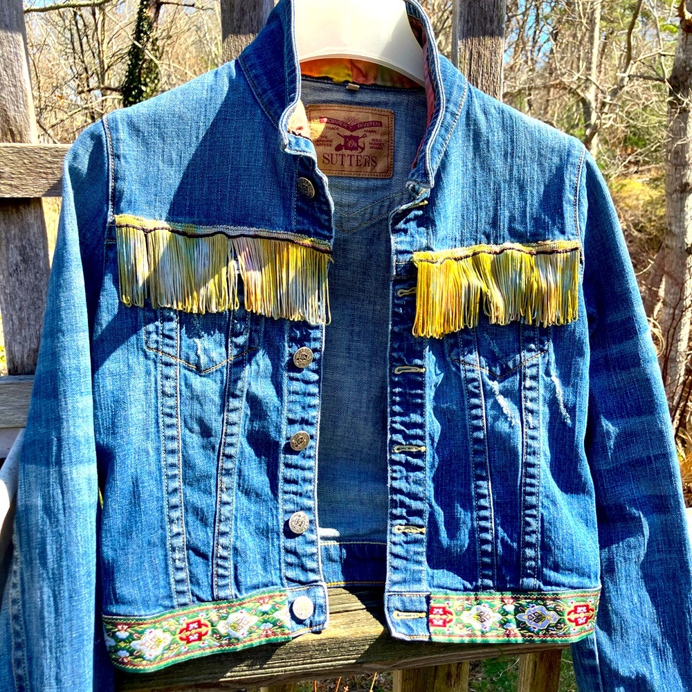 Upcycled jean jacket